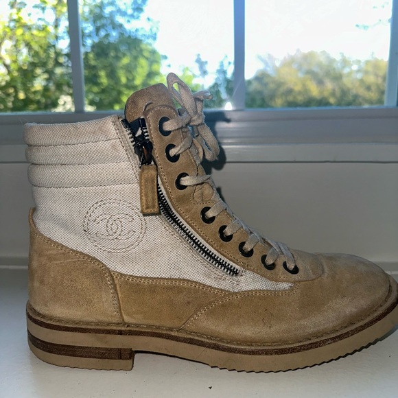 Chanel combat boots with zipper - Picture 8 of 12